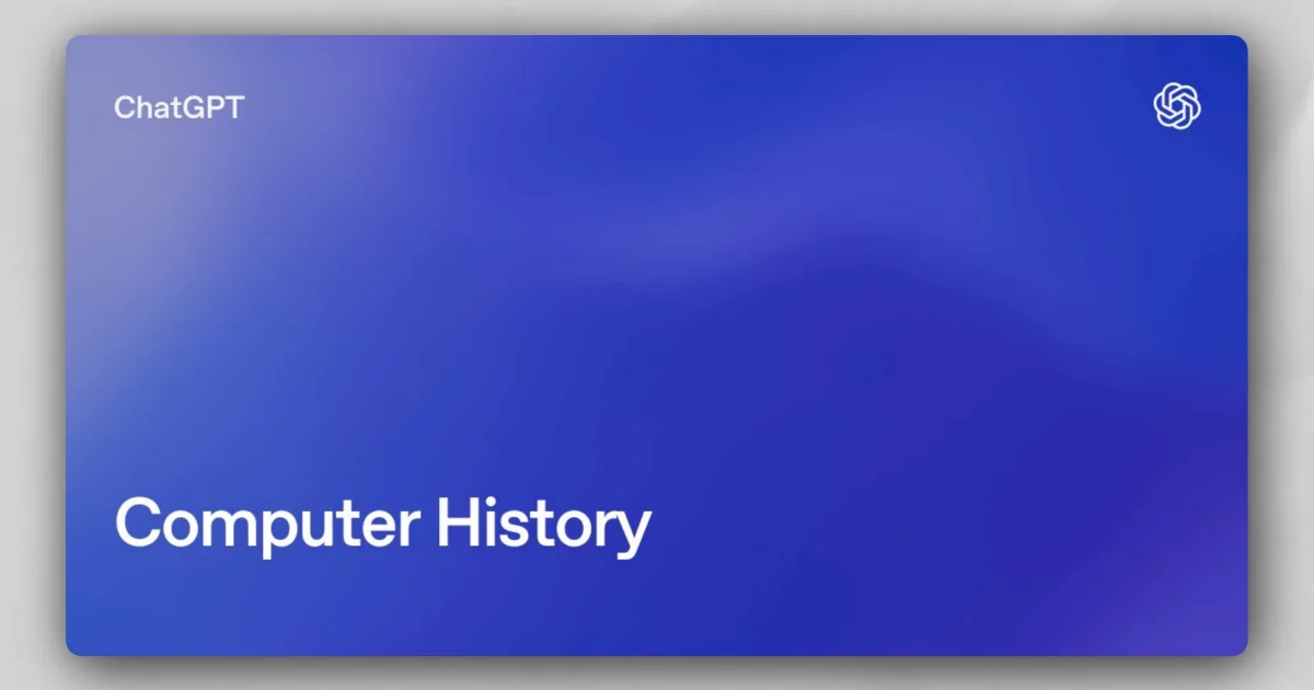 Giao diện giới thiệu tính năng Computer History của ChatGPT trên macOS
